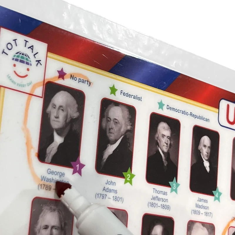 Tot Talk U.S. Presidents Placemat