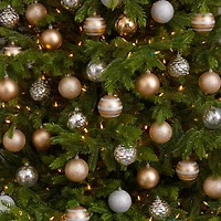 64ct. 3" Gold & Silver Shatterproof Ball Ornaments