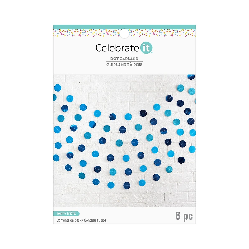 7ft. Dot Garland by Celebrate It