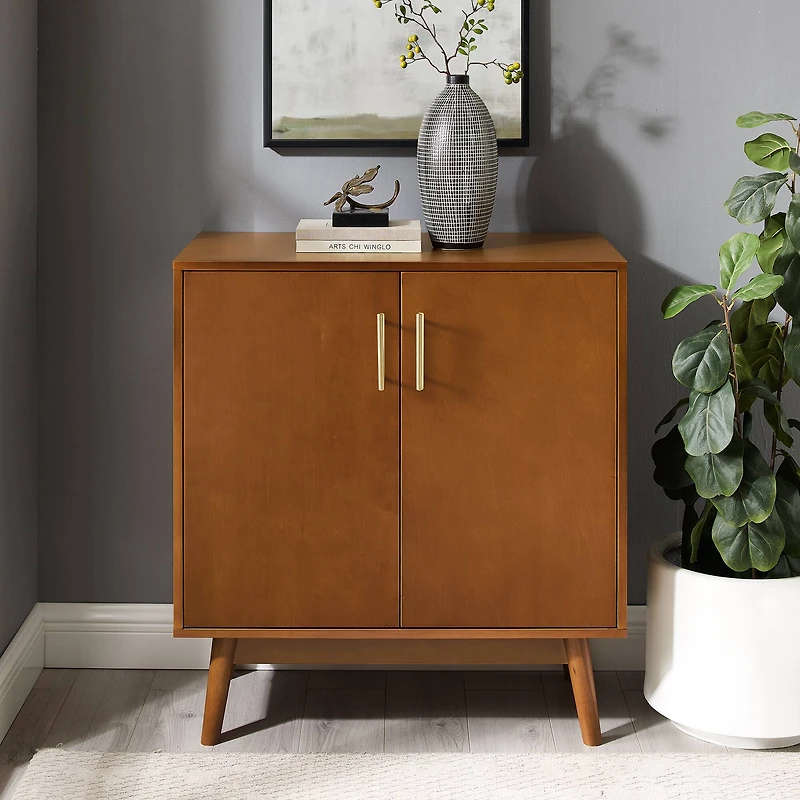 Walker Edison Acorn Mid-Century Modern Accent Cabinet