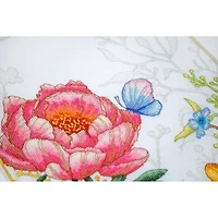 Luca-s Flowers And Butterfly Counted Cross Stitch Kit