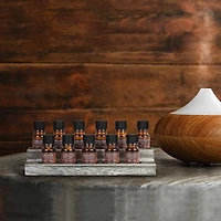NEX™ Whitewash Essential Oils Storage Rack for 5, 10, 15, and 20mL Bottles, 2ct.