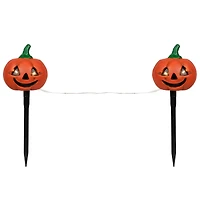 Lighted Jack-o-Lantern Halloween Pathway Markers Set, 3ct.