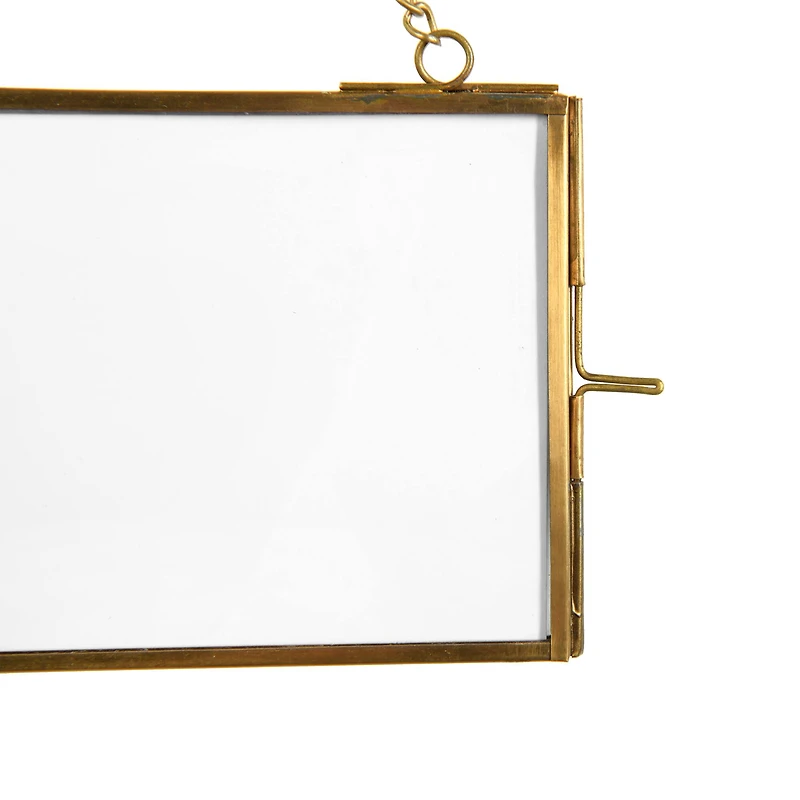Hello Honey® 3 Pack Gold Brass Hanging Photo Frame