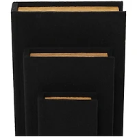 Black Linen Faux Book Box Set