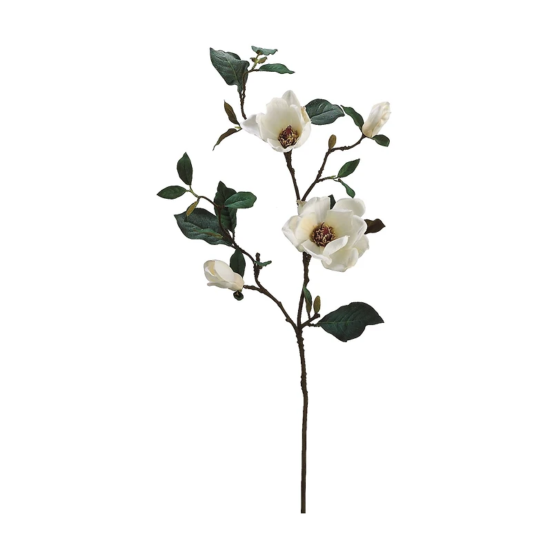 White Magnolia Spray with Bud