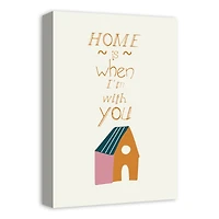Home is With You Canvas Wall Art