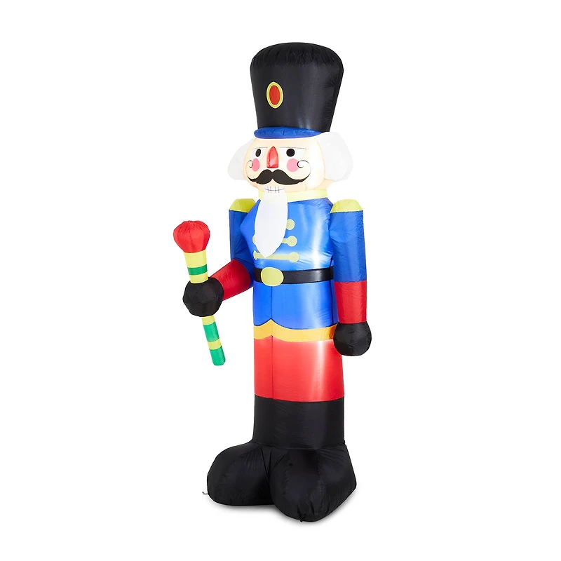 Glitzhome® 8ft. Inflatable Nutcracker With Lights