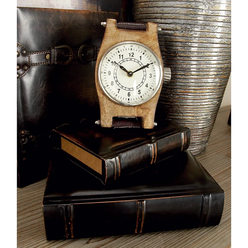 Brown Wood Traditional Book Box Set