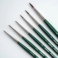 Silver Brush Limited Ruby Satin® 6 Piece Round Brush Set