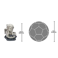 Design Toscano 18" Summertime Reflections Cherub Garden Statue