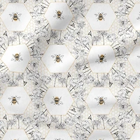 Fabric Editions Bumble Bee Cotton Fabric