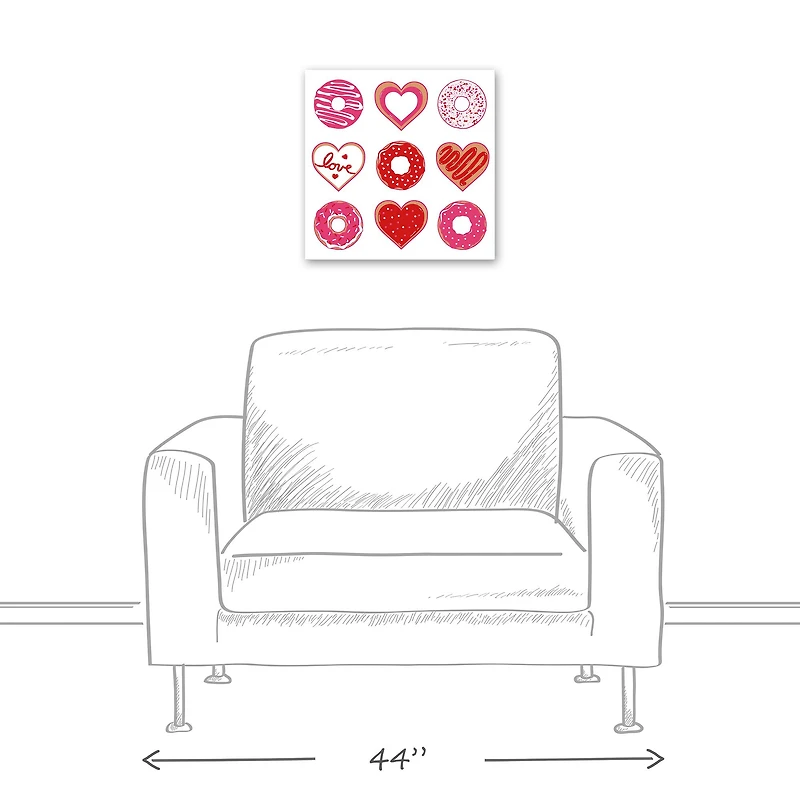 Valentines Sweets Canvas Wall Art