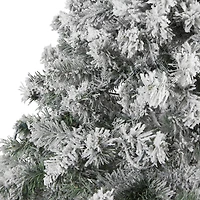 7ft. Unlit Flocked Rock Springs Spruce Artificial Christmas Tree