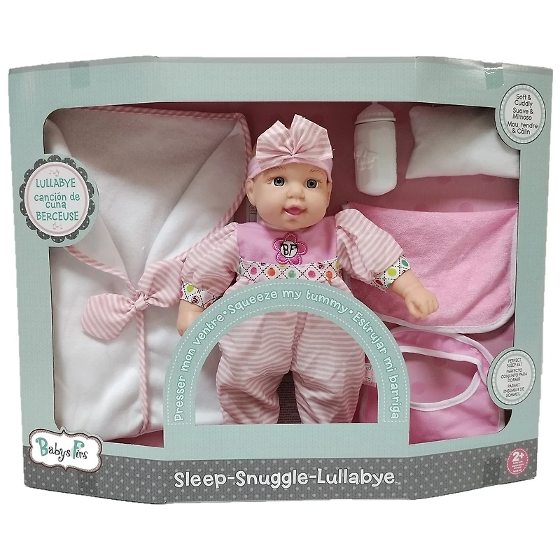 Goldberger Baby's First® Sleep-Snuggle-Lullabye™ 13" Baby Doll Sleep Set