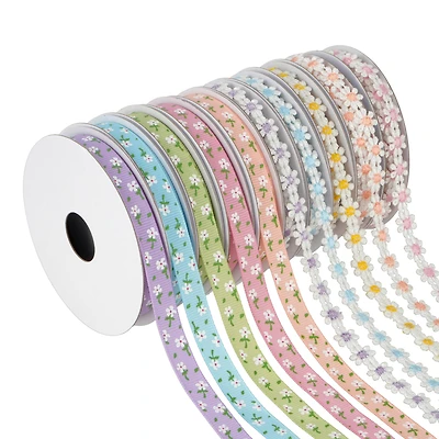 3/8" x 2yd. Daisies Value Pack Ribbon by Celebrate It®