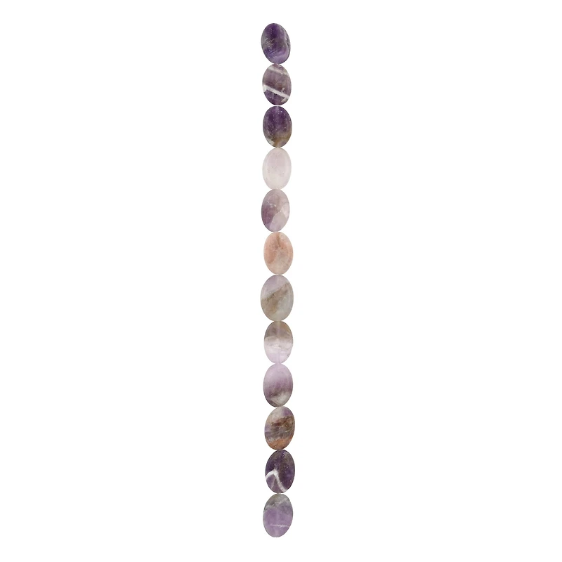 Matte Amethyst Oval Beads, 12mm by Bead Landing™
