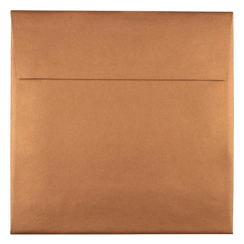 JAM Paper 6.5" x 6.5" Copper Stardream Metallic Invitation Envelopes, 25ct.