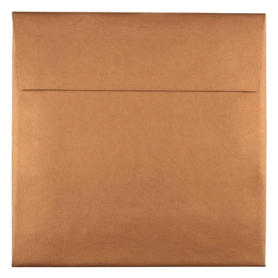 JAM Paper 6.5" x 6.5" Copper Stardream Metallic Invitation Envelopes, 25ct.