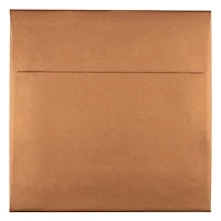 JAM Paper 6.5" x 6.5" Copper Stardream Metallic Invitation Envelopes, 25ct.