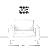 Green Joy Wreath 11x14 Canvas Wall Art