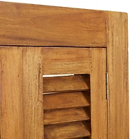 Brown Wood Rustic Wall Mirror 35" x 31"