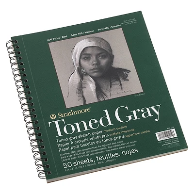 Strathmore® 400 Series Recycled Toned Gray Sketch Paper Pad