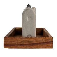 Hello Honey® 4" Bohemian House-Shaped Stoneware Vase Set