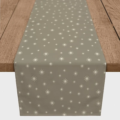 72" Gray Twinkle Cotton Twill Runner