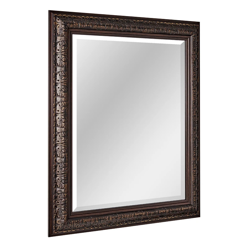 Head West® 34.5" Ornate Bronze Rectangular Framed Beveled Wall Mirror