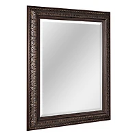 Head West® 34.5" Ornate Bronze Rectangular Framed Beveled Wall Mirror