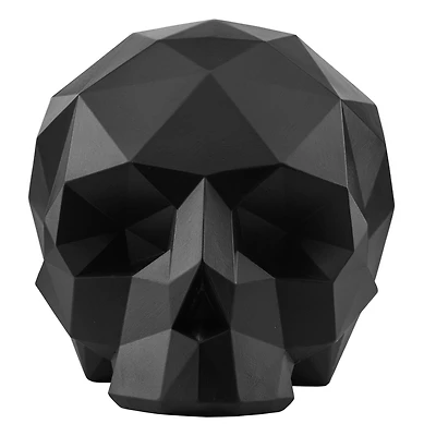 6" Black Origami Skull Tabletop Figurine