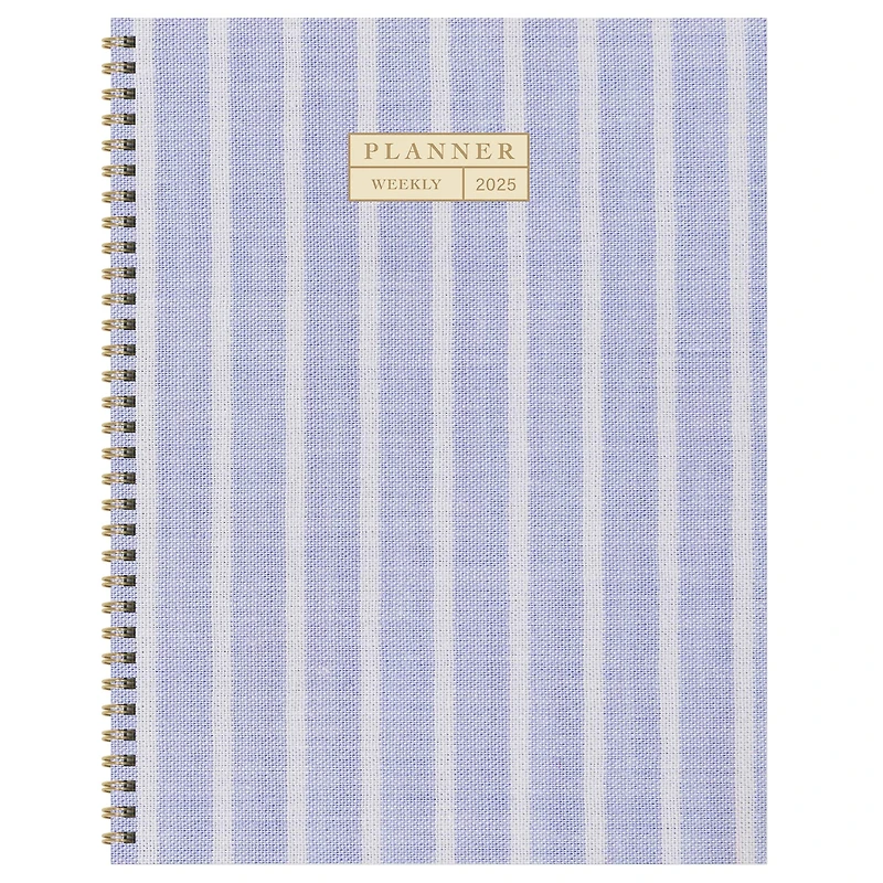 TF Publishing 2025 Large Harper Blue Weekly Monthly Spiral Planner