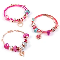 Make It Real™ Halo Charms Bracelets Think Pink Set