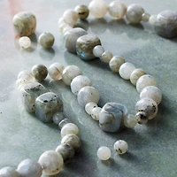 6 Pack: Labradorite Stone Mix Beads by Bead Landing™