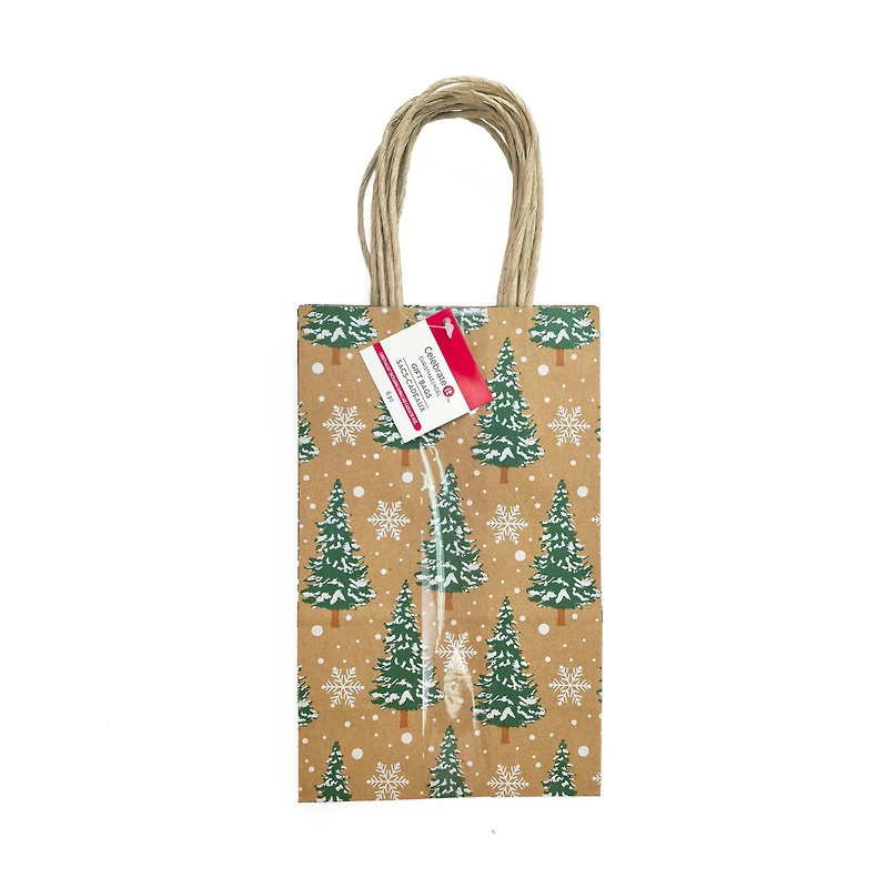 Small Trees Kraft Gift Bags, 6ct. by Celebrate It™