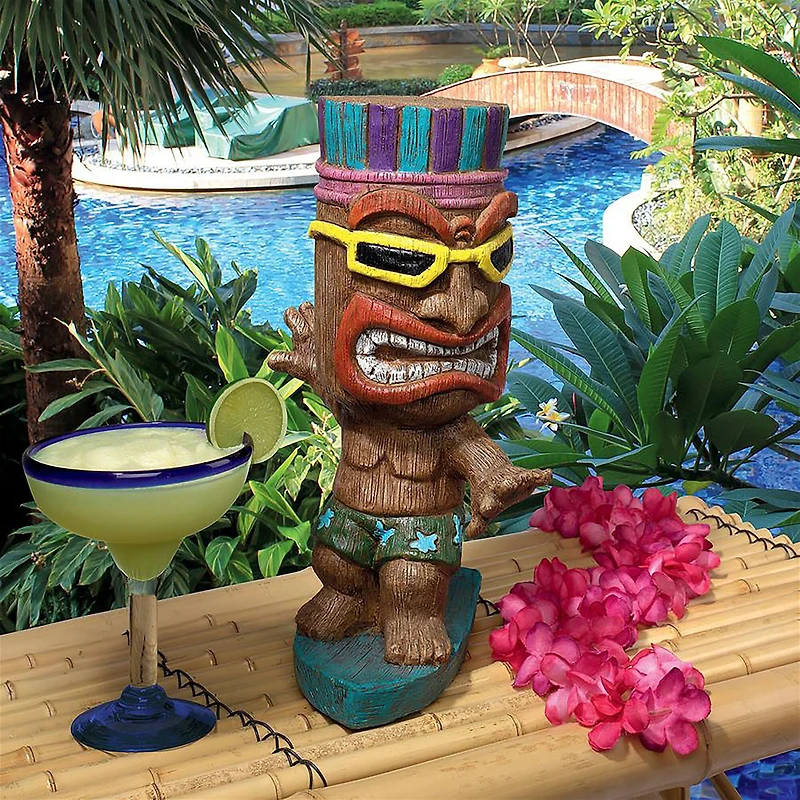 Design Toscano 13.5" Kahuna Tiki Surfer Dude Statue