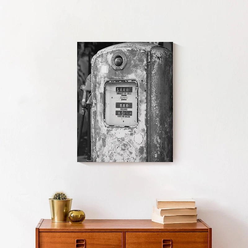 Rustic Gas Pump 16" x 20" Canvas Wall Art