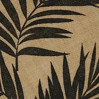 Fern Print On Natural Round Jute Placemat (Set of 6