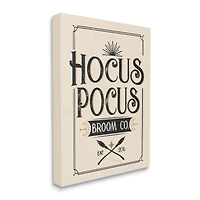 Stupell Industries Hocus Pocus Broom Co Sign Canvas Wall Art