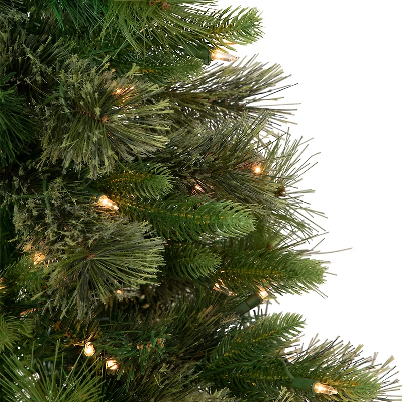 3ft. Pre-Lit Kingston Cashmere Pine Full Artificial Christmas Tree, Clear Lights