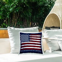 Stupell Industries Herb America Flag Outdoor Printed Pillow