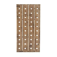 Brown Wooden Pallet Wall Wine Rack