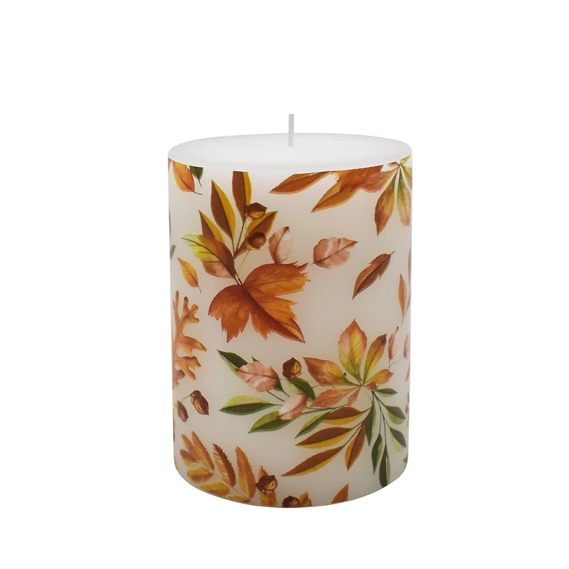 3" x 4" Maple Leaf Unscented Pillar Candle by Ashland®