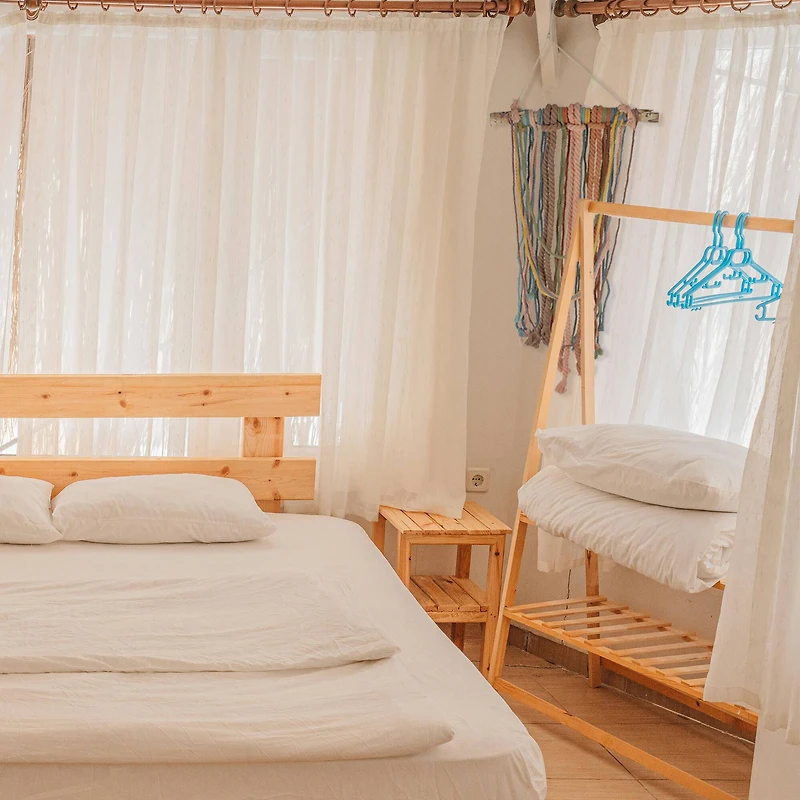 2.5ft. Rustic Knotted Rope Shade on Birch Branch Wall Art