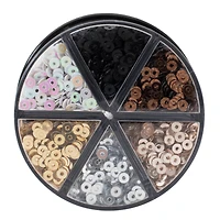 12 Pack: Signature™ Metallic Sequins Glitter Caddy by Recollections™