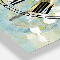 Designart 'Birds On Blossom Traditional Multipanel Wall Clock