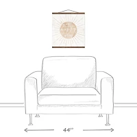 You Make Me Happy Teak Hanging Canvas