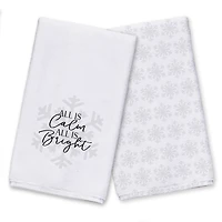 All is Calm All is Bright Tea Towels - Set of 2