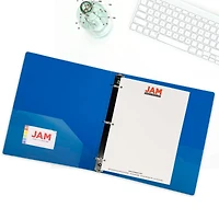 JAM Paper 2" Glass Twill Plastic 3-Ring Binder